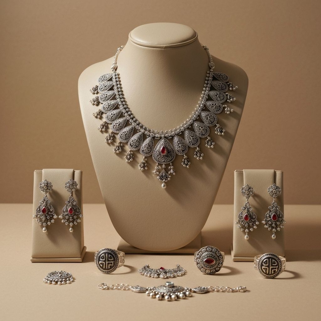 Silver jewelry collection